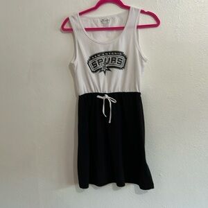 San Antonio Spurs sleeveless  Cotton Fan Dress Size L